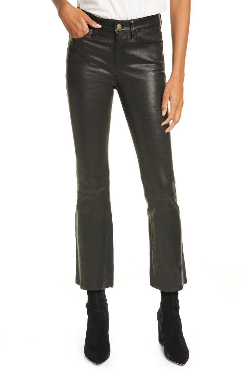 Black metallic pants